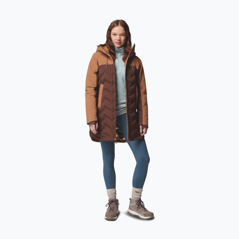 Női pehelykabát Columbia Mountain Croo III Mid Down tobacco/camel brown 2