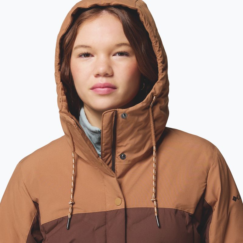 Női pehelykabát Columbia Mountain Croo III Mid Down tobacco/camel brown 6