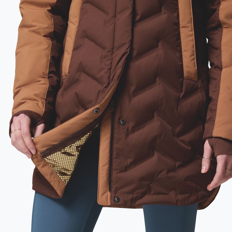 Női pehelykabát Columbia Mountain Croo III Mid Down tobacco/camel brown 9