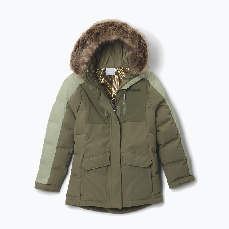 Lány bélelt dzseki Columbia Girl's Marquam Peak Fusion II stone green/safari