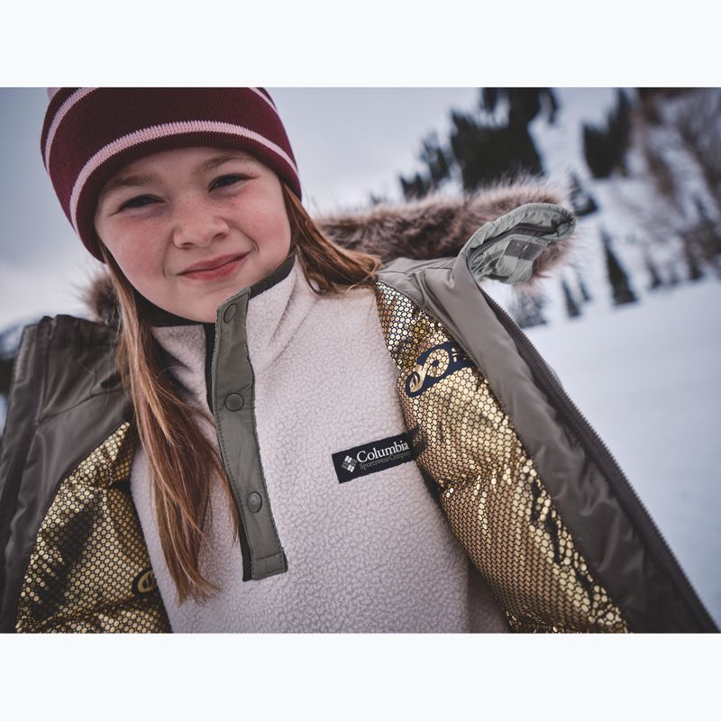 Lány bélelt dzseki Columbia Girl's Marquam Peak Fusion II stone green/safari 10