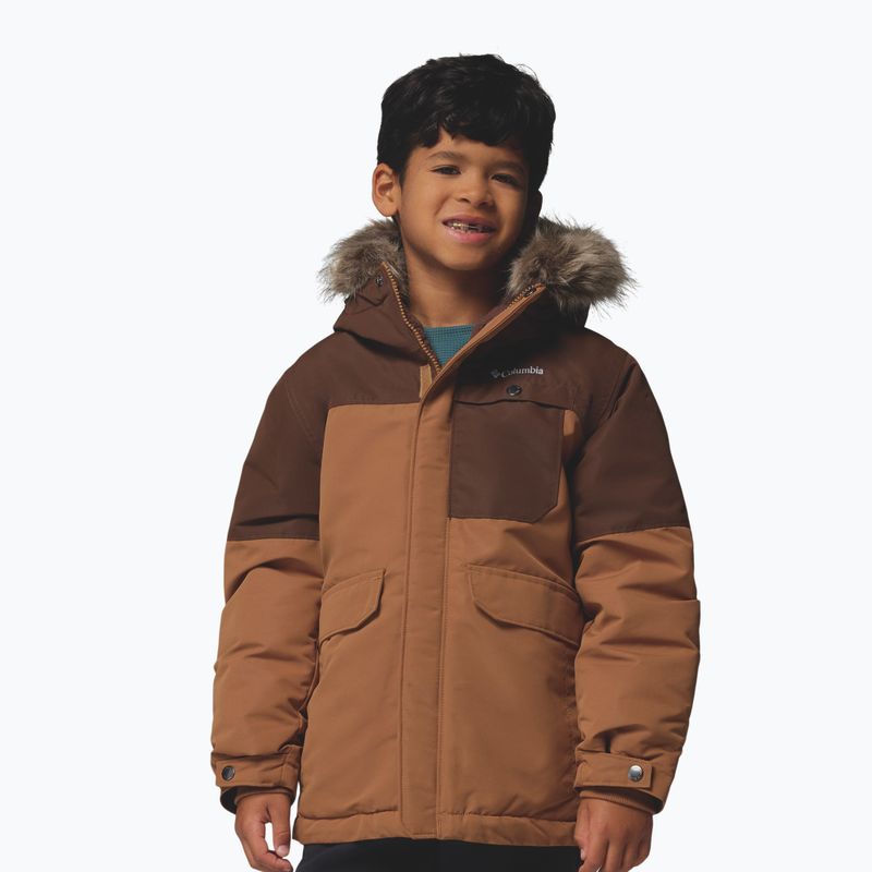 Gyerek bélelt dzseki Columbia Nordic Strider II camel brown/tobacco