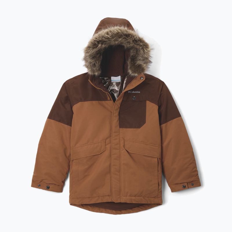 Gyerek bélelt dzseki Columbia Nordic Strider II camel brown/tobacco 8