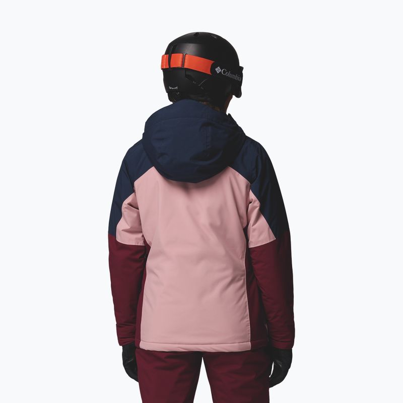 Női sídzseki Columbia Liftline eraser pink/collegiate navy/rich wine 3
