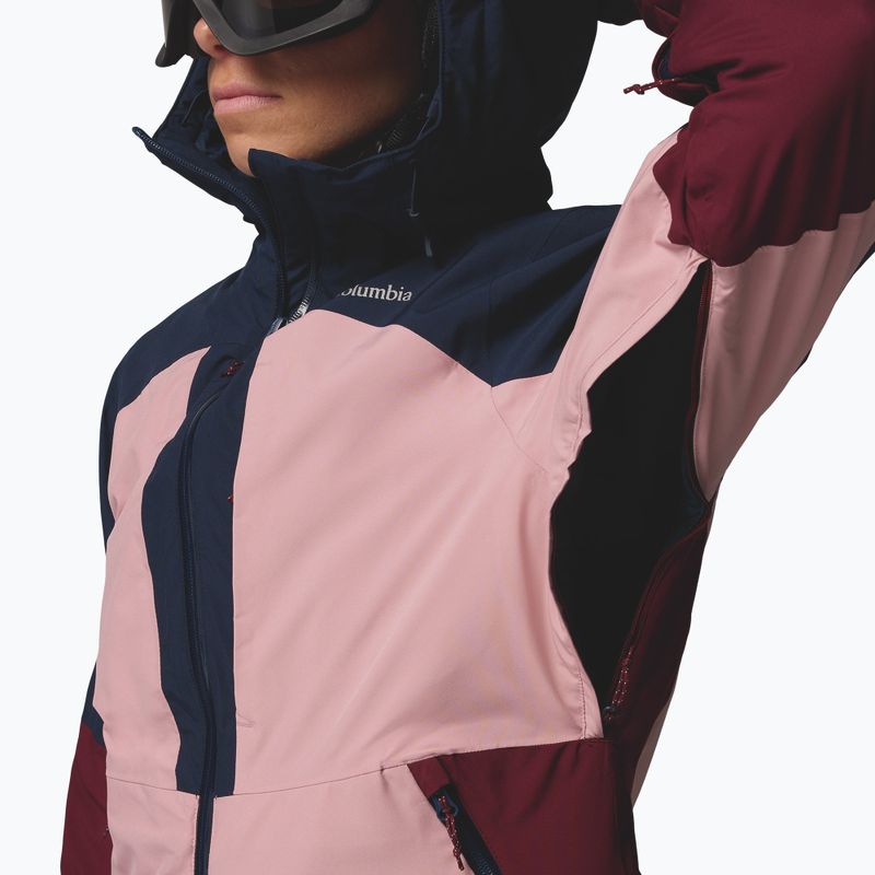 Női sídzseki Columbia Liftline eraser pink/collegiate navy/rich wine 9