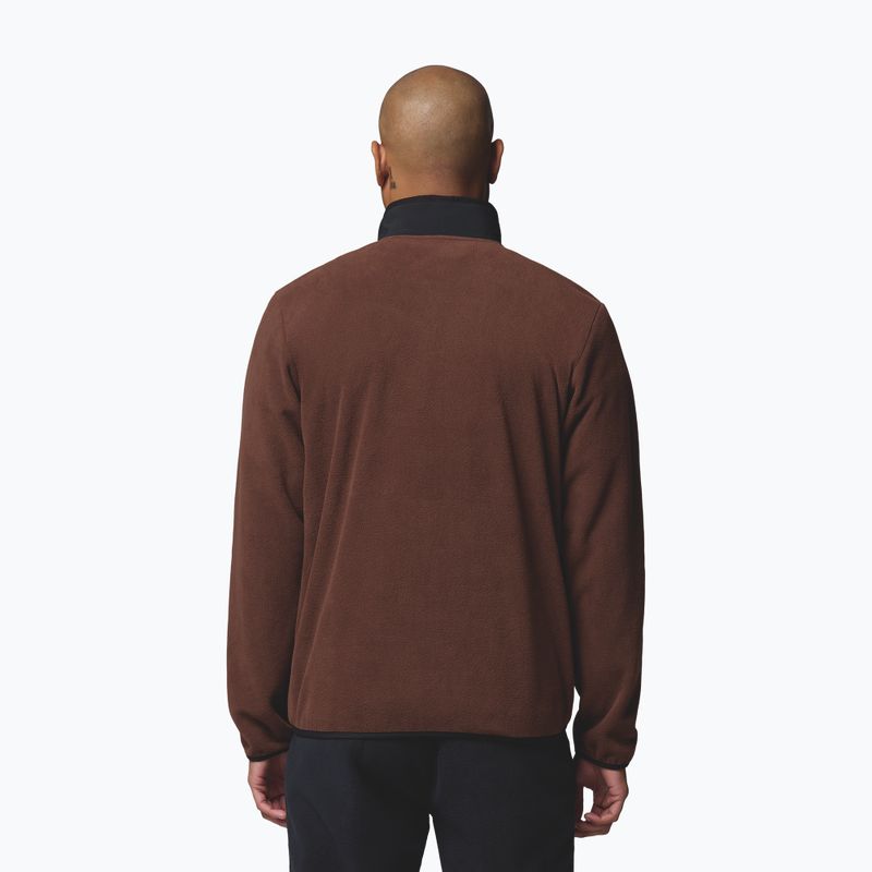 Férfi pulóver Columbia Sequoia Grove Half Zip Fleece tobacco/black 3