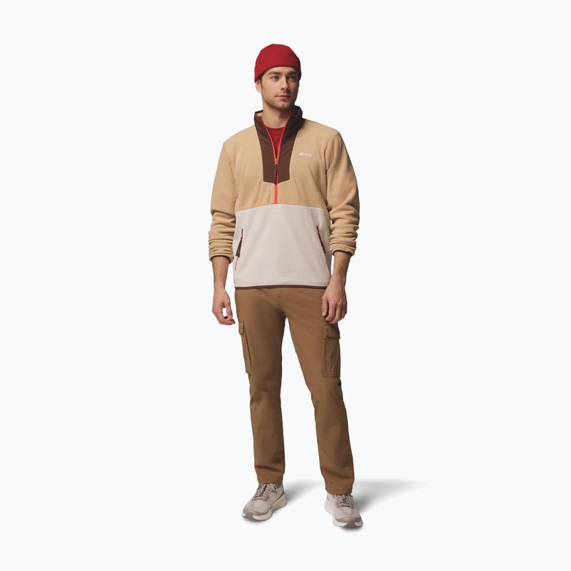 Férfi polár pulóver Columbia Sequoia Grove Half Zip Fleece canoe/dark stone/tobacco 2