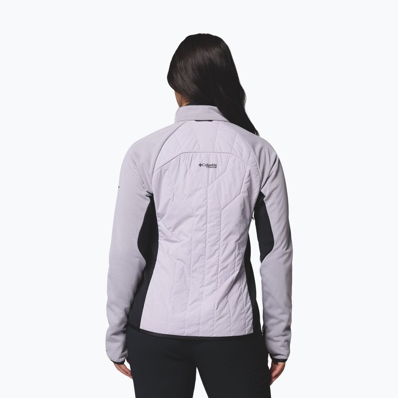 Női hibrid dzseki Columbia Arctic Crest Hybrid Full Zip lavender pearl/black 3
