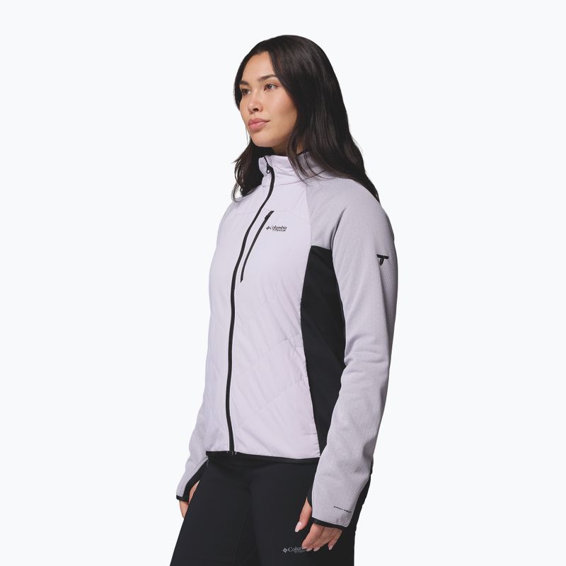 Női hibrid dzseki Columbia Arctic Crest Hybrid Full Zip lavender pearl/black 4