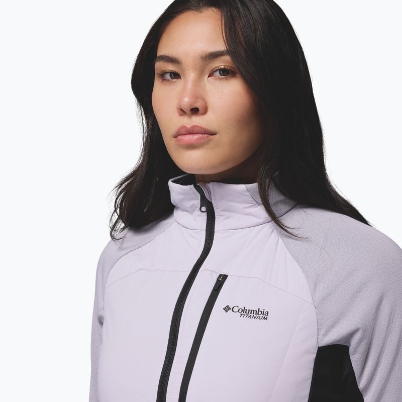 Női hibrid dzseki Columbia Arctic Crest Hybrid Full Zip lavender pearl/black 7