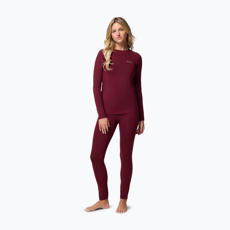 Női trekking hosszú ujjú felső Columbia Midweight Stretch rich wine 2