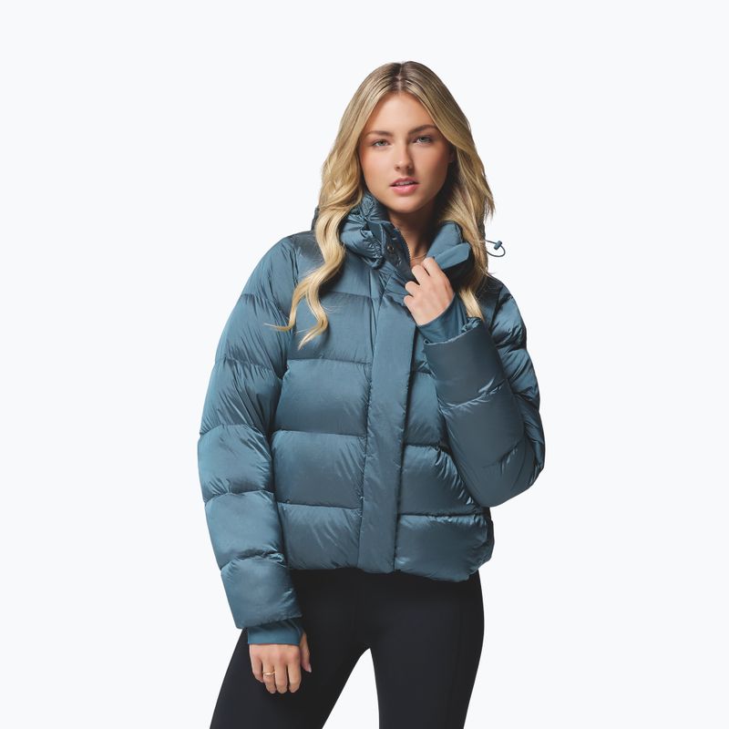 Női pehelydzseki Columbia Amaze Puff Hooded everblue high shine