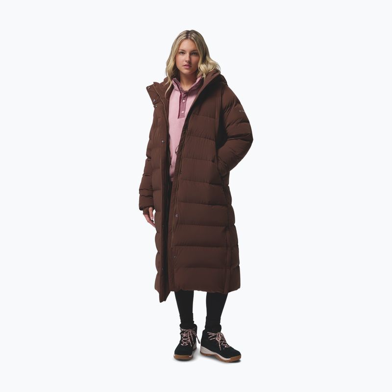 Női pehelykabát Columbia Amaze Puff Long Hooded tobacco 2