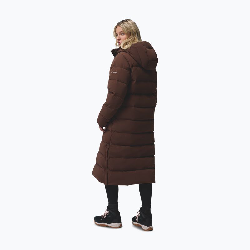 Női pehelykabát Columbia Amaze Puff Long Hooded tobacco 3