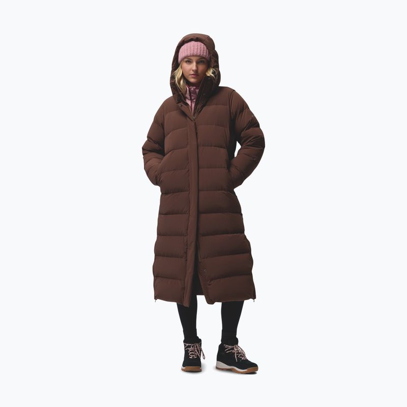 Női pehelykabát Columbia Amaze Puff Long Hooded tobacco 4