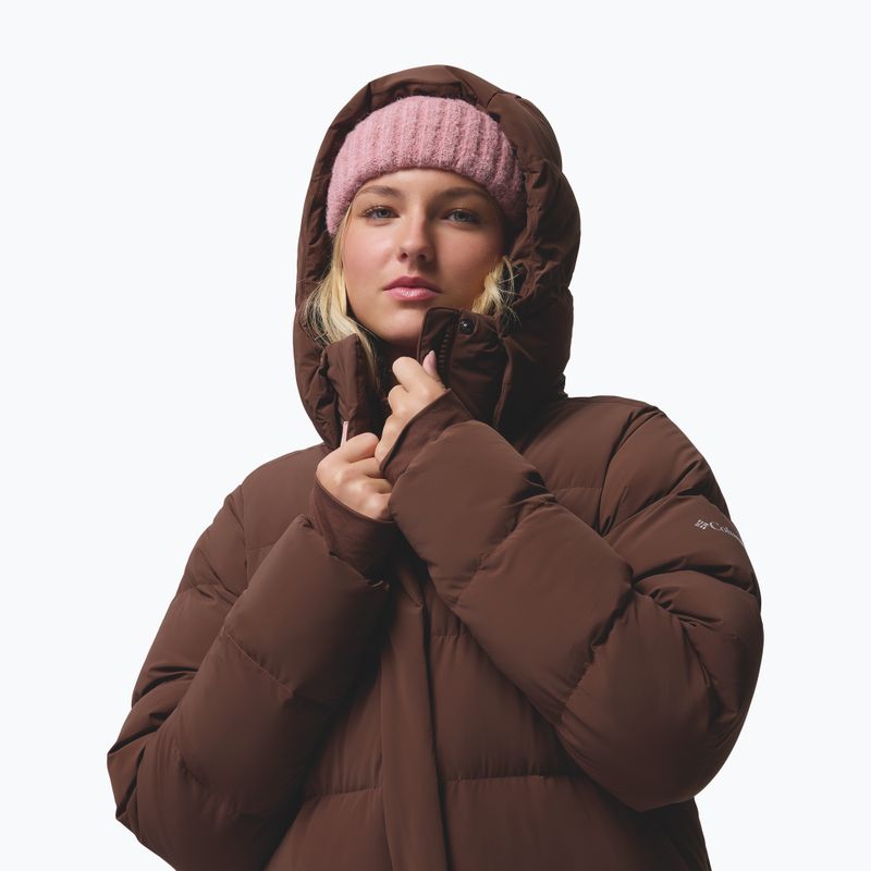 Női pehelykabát Columbia Amaze Puff Long Hooded tobacco 8