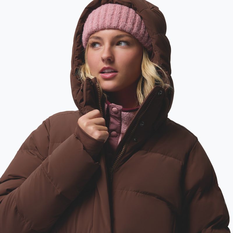 Női pehelykabát Columbia Amaze Puff Long Hooded tobacco 9