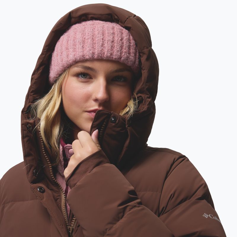 Női pehelykabát Columbia Amaze Puff Long Hooded tobacco 11