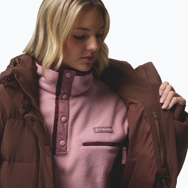 Női pehelykabát Columbia Amaze Puff Long Hooded tobacco 17