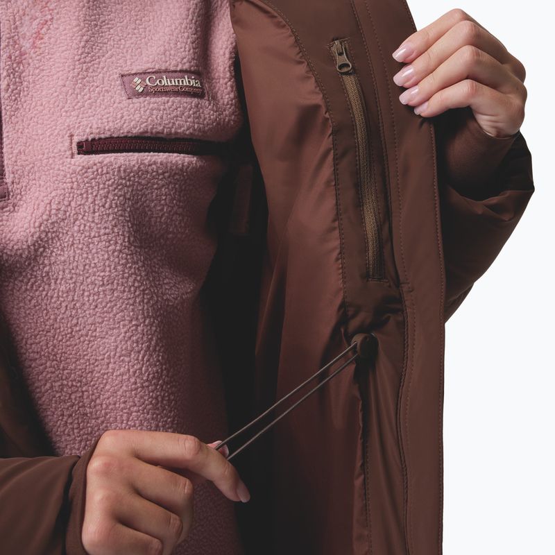 Női pehelykabát Columbia Amaze Puff Long Hooded tobacco 18