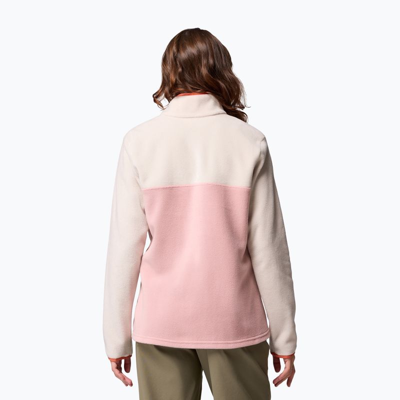 Női pulóver Columbia Benton Springs 1/2 Snap eraser pink/dark stone/tuscan 3