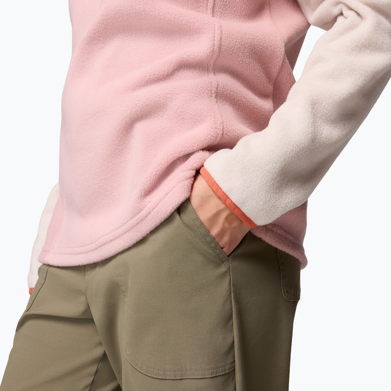 Női pulóver Columbia Benton Springs 1/2 Snap eraser pink/dark stone/tuscan 6
