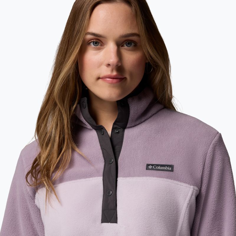 Női pulóver Columbia Benton Springs 1/2 Snap lavender pearl/shale purple/shark 5