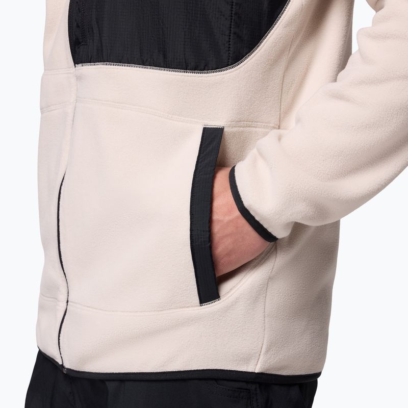 Férfi polár pulóver Columbia Fast Trek Overlay Full Zip dark stone/black 7