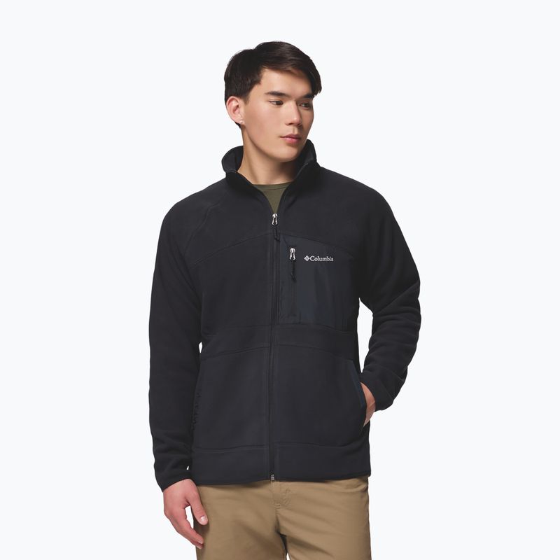 Férfi polár pulóver Columbia Fast Trek Overlay Full Zip black 5