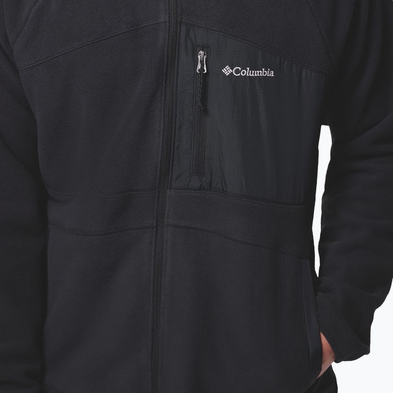 Férfi polár pulóver Columbia Fast Trek Overlay Full Zip black 7
