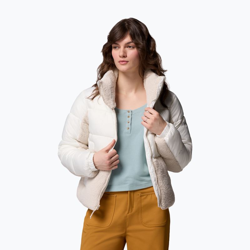 Női hibrid kabát Columbia Leadbetter Point II Sherpa Hybrid sea salt/dark stone 5