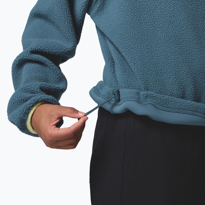 Női polárpulóver Columbia Helvetia II Cropped Half Snap Fleece everblue/crushed blue/citron haze 6