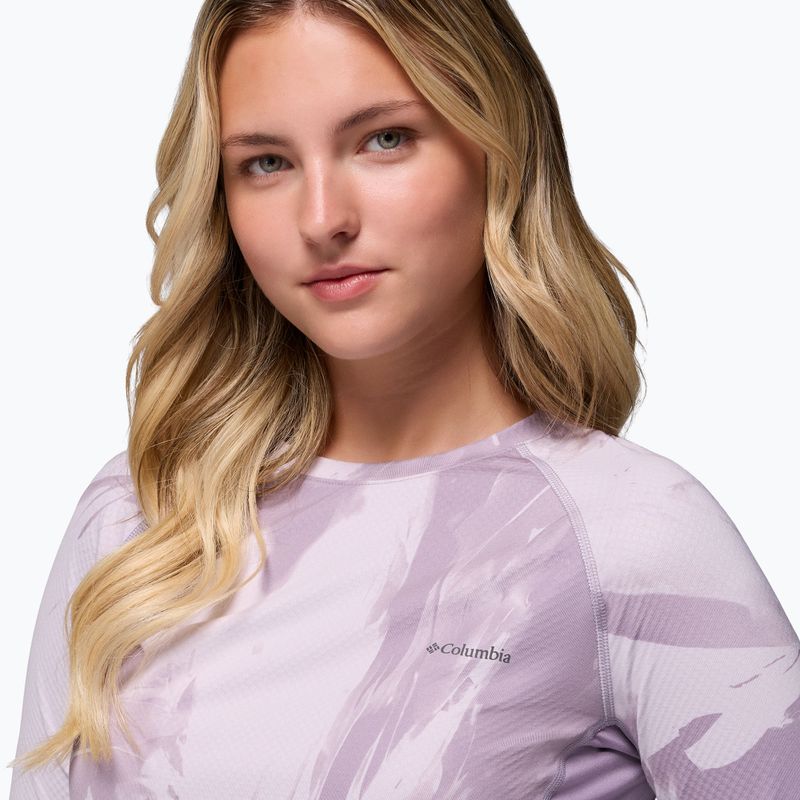 Női thermoaktív hosszú ujjú felső Columbia Omni-Heat Infinity Knit shale purple snowflight tonal 5