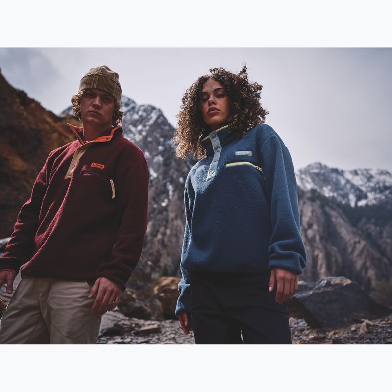 Férfi polárpulóver Columbia Helvetia II Half Snap Fleece rich wine 9