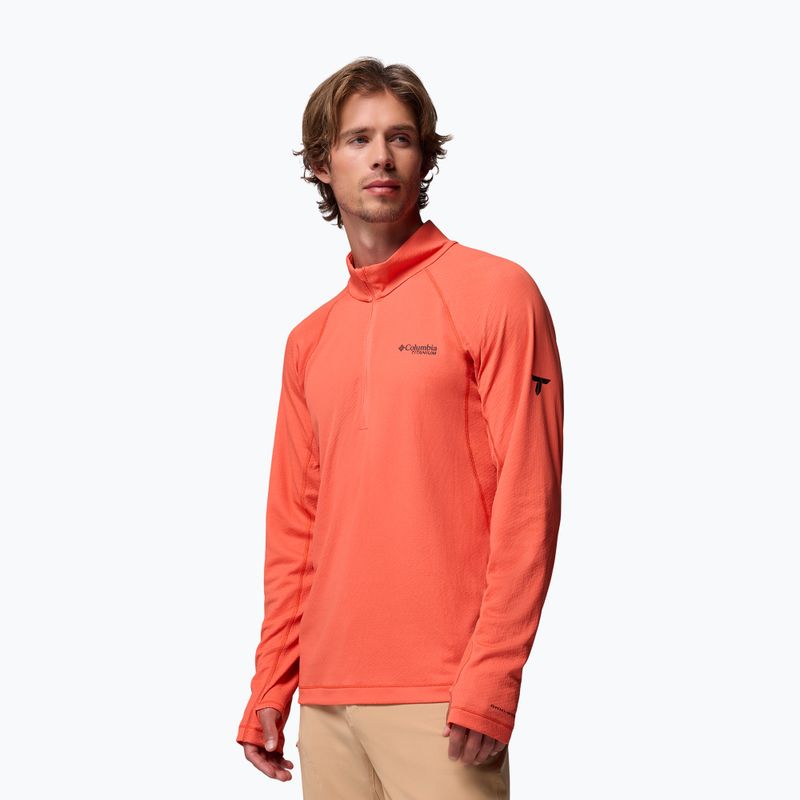 Férfi pulóver Columbia DriVenture Half Zip zing/white 4