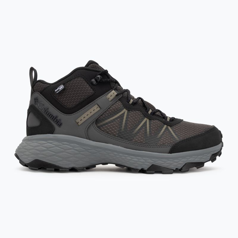 Férfi túracipő Columbia Peakfreak Rush Mid Outdry dark grey/stone green 2