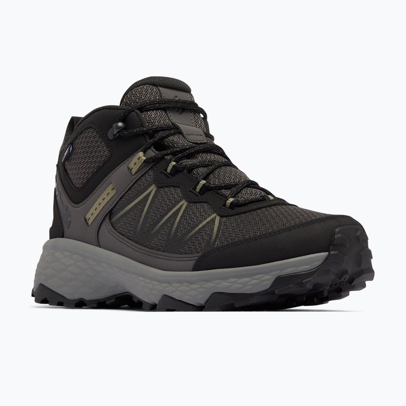 Férfi túracipő Columbia Peakfreak Rush Mid Outdry dark grey/stone green 8