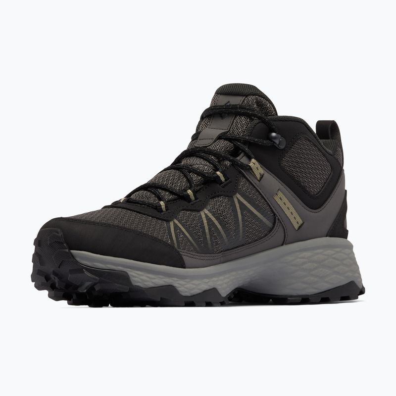 Férfi túracipő Columbia Peakfreak Rush Mid Outdry dark grey/stone green 9