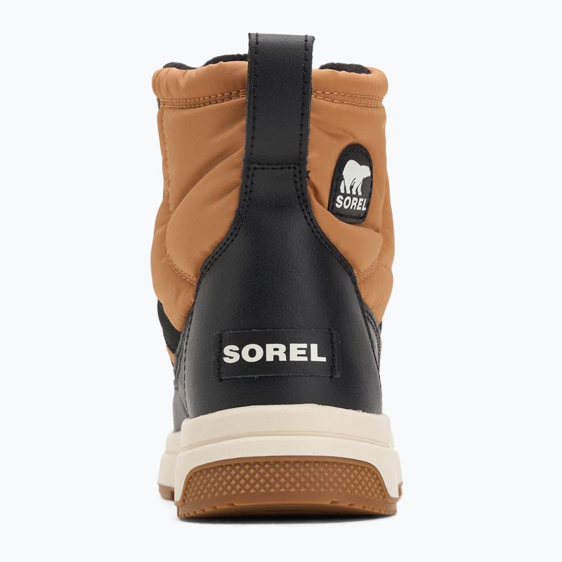 Sorel Youth Whitney Mid Wp 253 tawny buff/fekete hócsizma 6