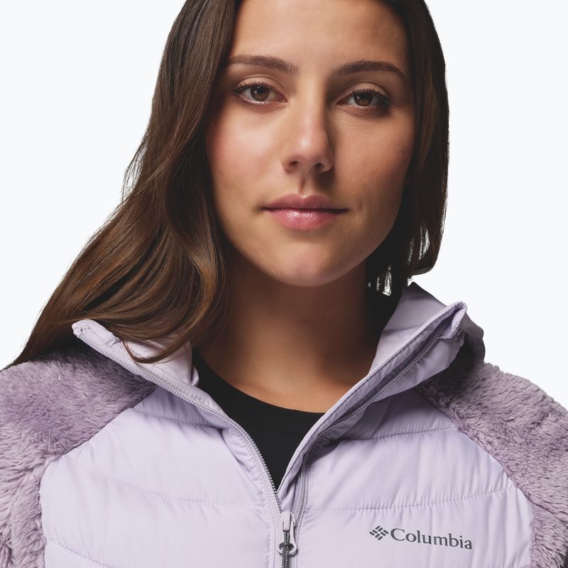 Női Columbia Powder Lite II Sherpa Hybrid hibrid dzseki shale purple/lavender pearl 6