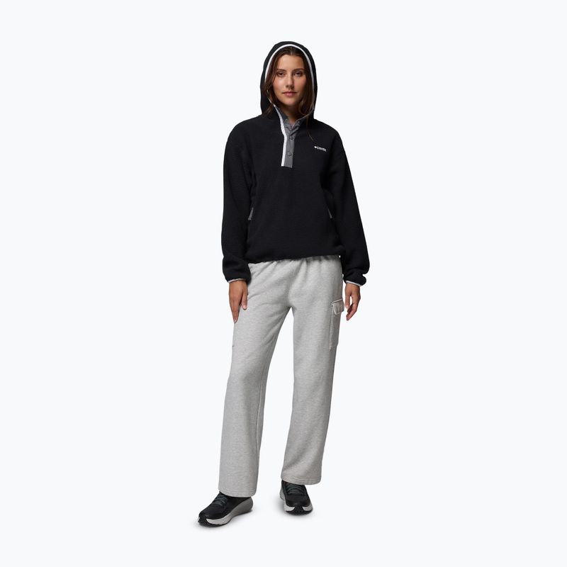 Női polárpulóver Columbia Helvetia II Hoodie black 2