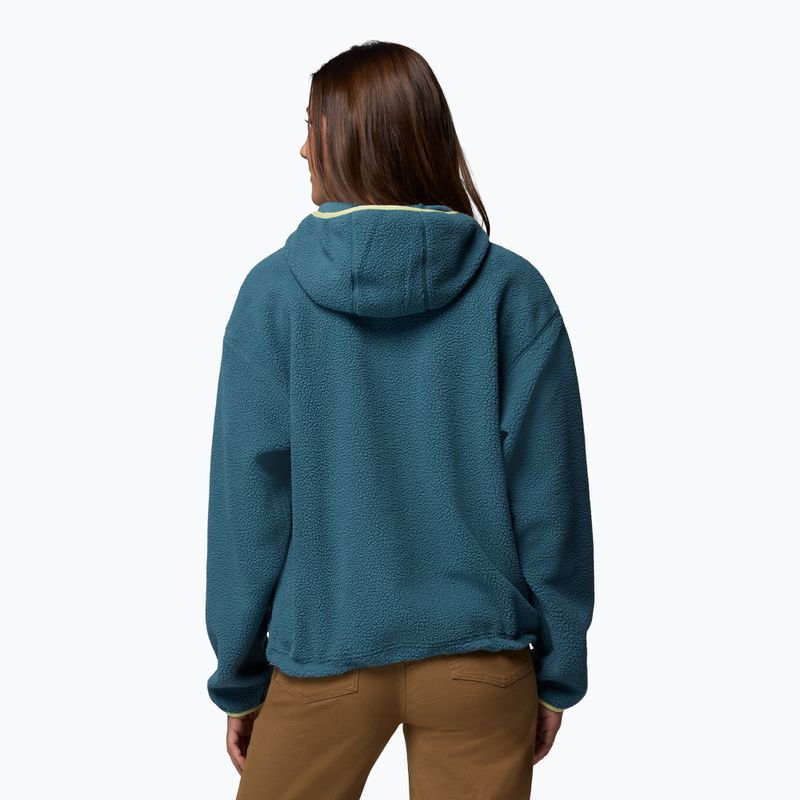 Női polár pulóver Columbia Helvetia II Hoodie everblue 3