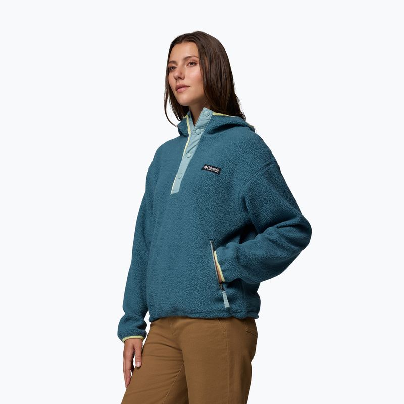 Női polár pulóver Columbia Helvetia II Hoodie everblue 4