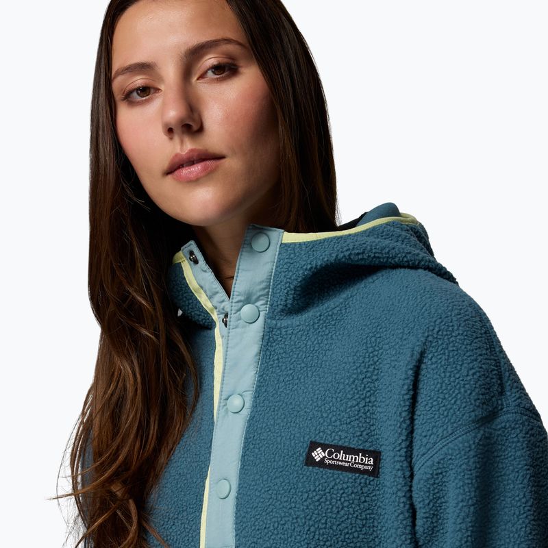 Női polár pulóver Columbia Helvetia II Hoodie everblue 5