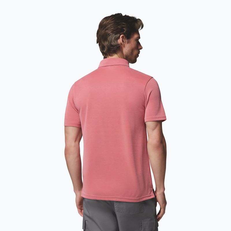 Férfi póló Columbia Nelson Point Polo washed red 3