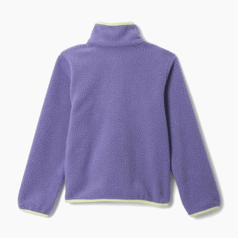 Gyerek polár pulóver Columbia Halvetia II Half Snap Fleece stormwatch/lavender pearl 2