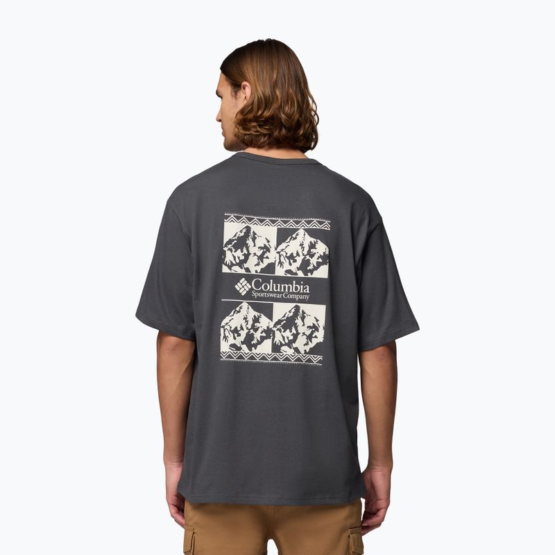 Férfi póló Columbia CSC Heavyweight Iconic Tee shark/repeated peaks 3