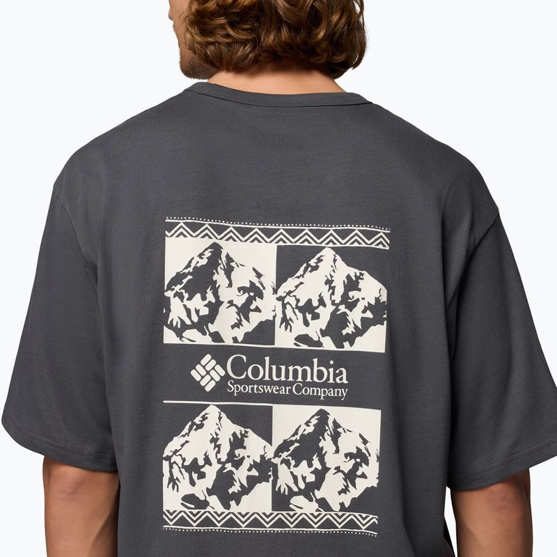 Férfi póló Columbia CSC Heavyweight Iconic Tee shark/repeated peaks 6