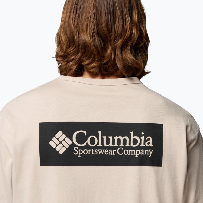 Férfi póló Columbia CSC Heavyweight Iconic Tee dark stone/csc box logo 4