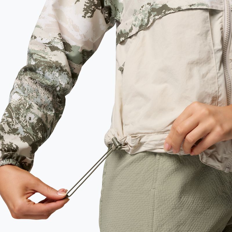 Női szélálló dzseki Columbia Spire Valley Printed Windbreaker safari fieldaze print/dark stone 7